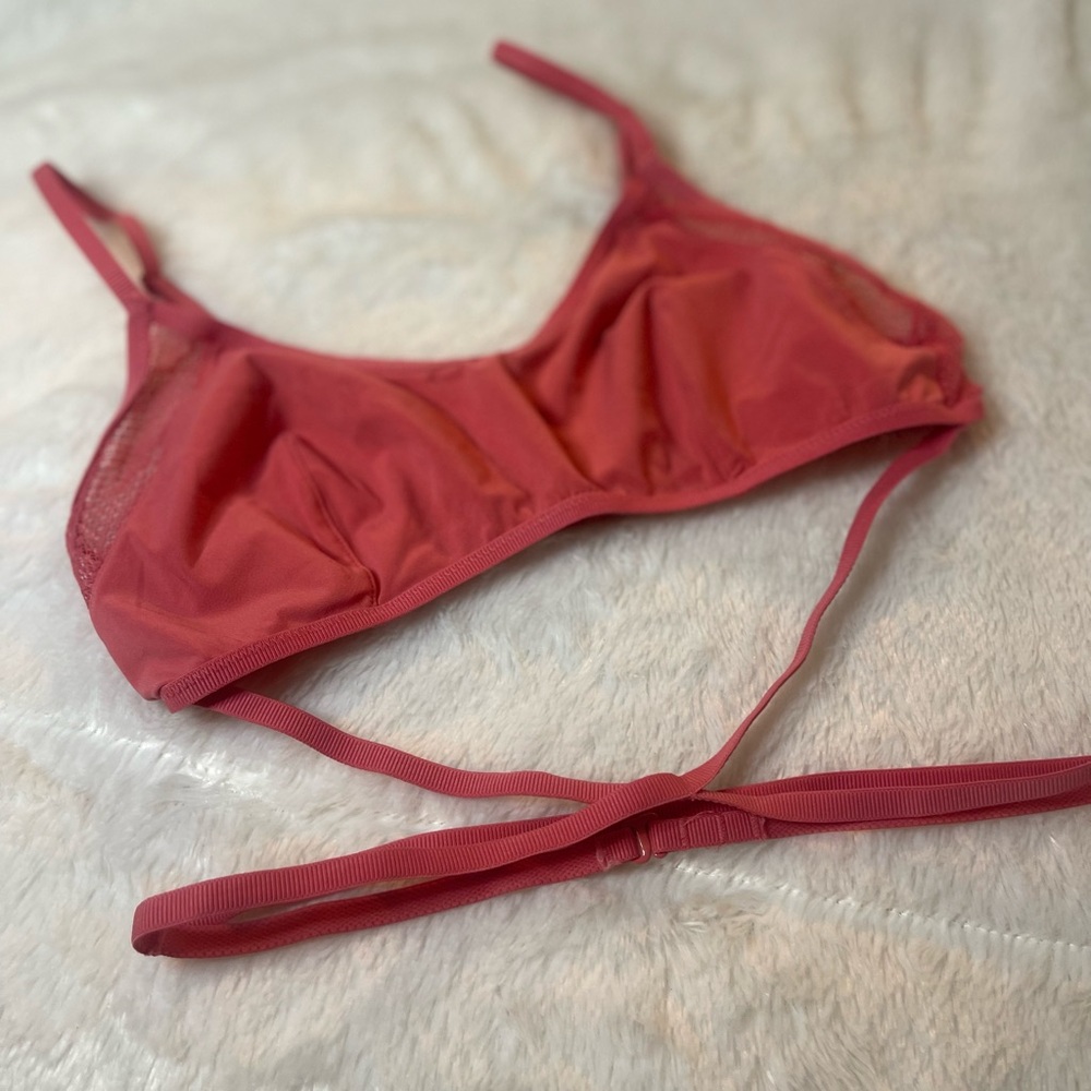 VS Coral Crisscross Bralette